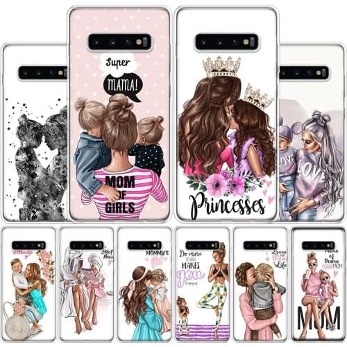 Hot Baby Mom Girl Super Queen Cover Phone Case For Samsung Galaxy S10 S20 Ultra Note 10 9 8 S9 S8 Plus Pro Lite S7 S6 J4 J6 J8