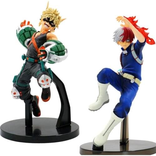 My Hero Academia Fighting Anime figures14cm Bakugou Katsuki The Amazing Heroes PVC Action Figure Todoroki Shouto Model Toys Doll