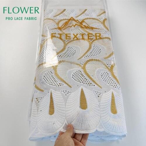 Best Selling Swiss Voile In Switzerland With Guipure Rhinestones For African Gambia Noble Lady Wedding Dress 100% Cotton Laces