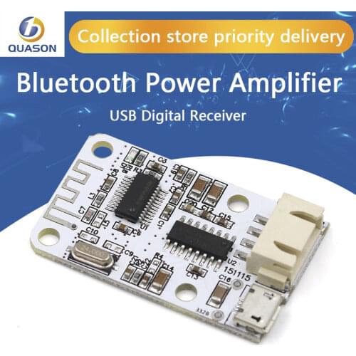 Mini Bluetooth audio digital power amplifier board USB power supply Bluetooth receiving digital power amplifier