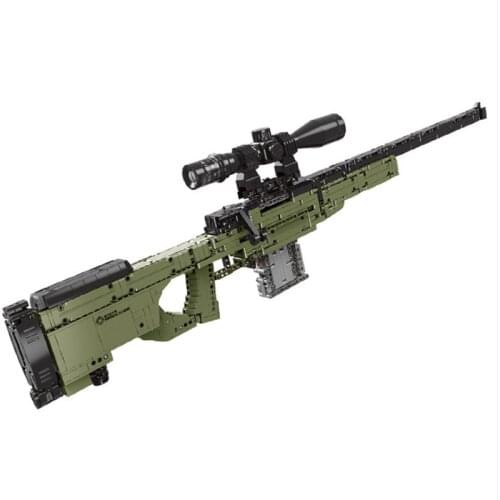 New Military Soft Bullet Gun PUBG AWM Sniper Rifle Building Blocks Mode Toys Birthdayl Children Outdoor Game Gifts For Friends