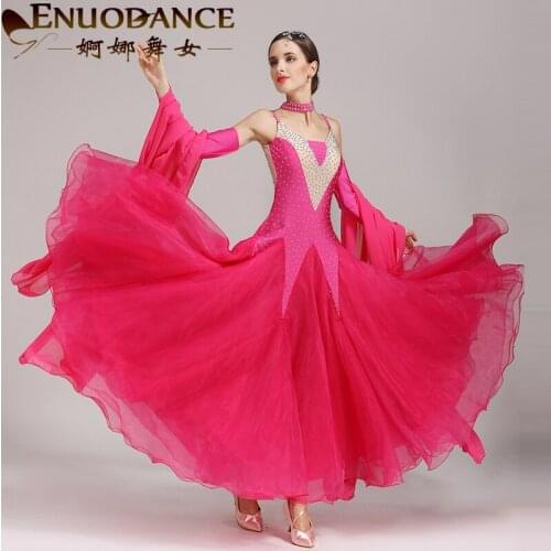 New ballroom waltz modern dance dress ballroom dance performance dresses standard ballroom dancing clothes tango dress MQ259