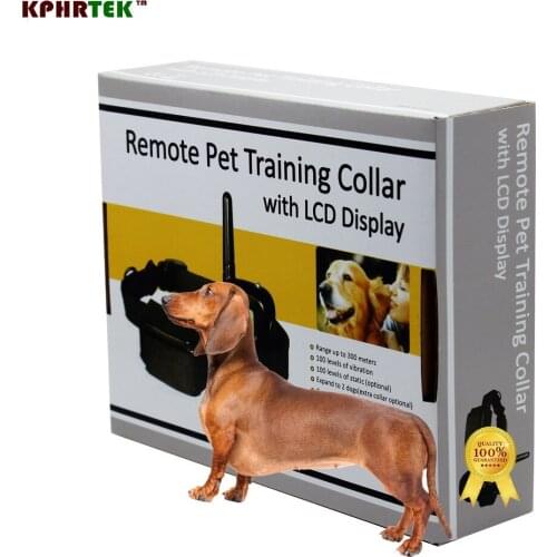100 Levels LCD Electric Shock Collar 300M Dog Training Remote Control for 1 dog