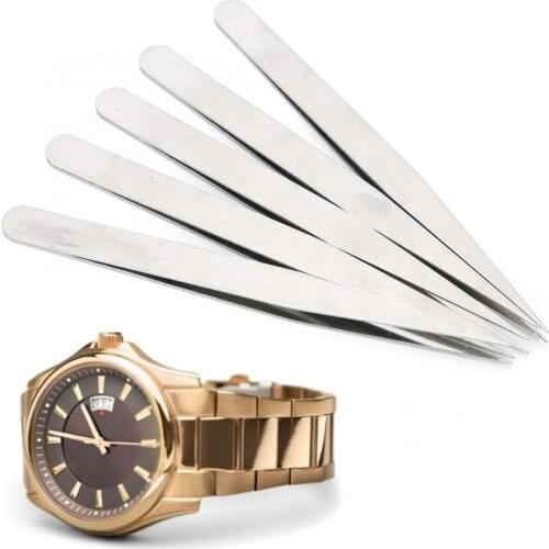 Professional Sharp-billed Stork 5Pcs/Set Alloy Steel Antimagnetic High Precision Tweezers Watch Repairing Tool Watchmaker Tools