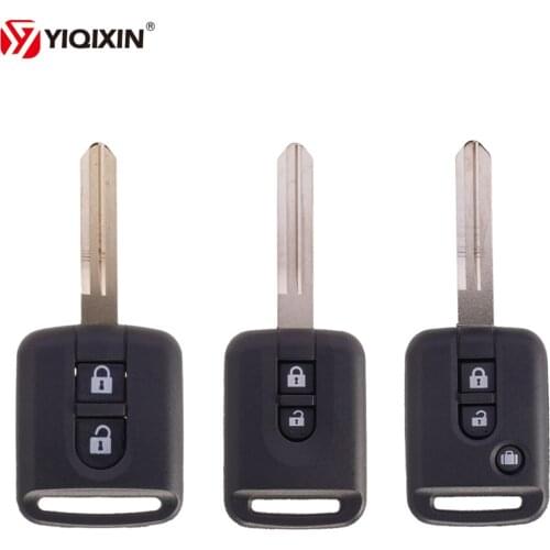 YIQIXIN Remote Car Key Shell Case For Nissan Micra 350Z Navara X-TRAIL Qashqai Primera Note Almera Y61 NV200 Key Fob 2/3 Buttons