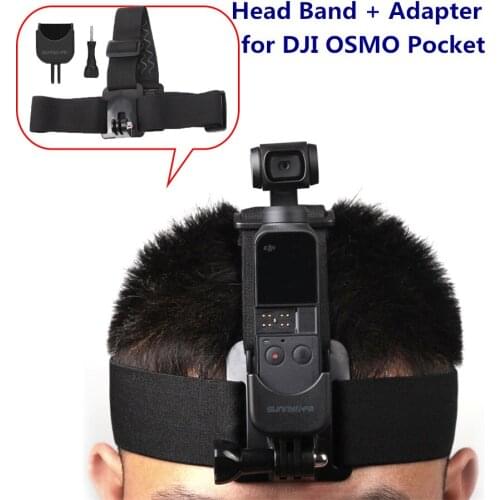 Expansion Adapter Mount Head Band Strap for DJI Osmo Pocket Stabilizer Outdoor Sports Action Camera Backpack Clamp Accessories