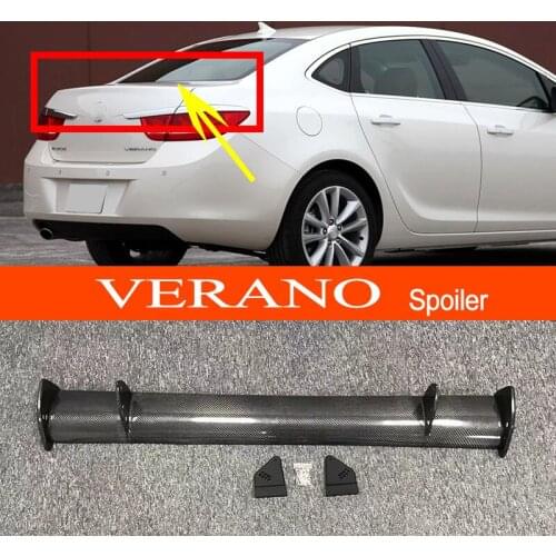 Verano Real Carbon Fiber GT-style Car-styling Sporty Rear Trunk Wing Spoiler for Buick Verano