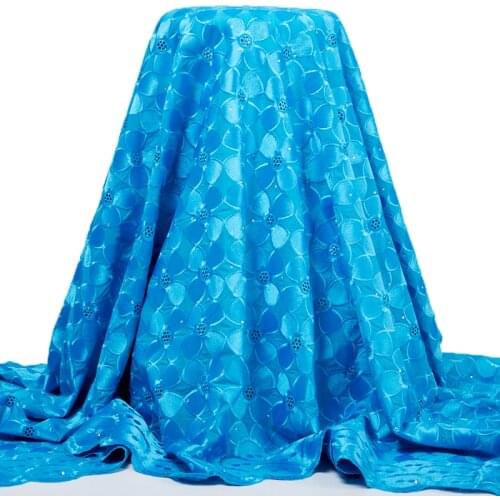 Zhenguiru High Quality 2021 African White Lace Fabrics Swiss Voile 100% Cotton Fabric Sewing Embroidery Wedding Women DressA2442