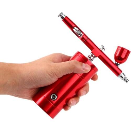 0.3mm Portable Straight Model Airbrush Air Pump USB Charging Color Wall Painted Hand Paint Pump For Nail Art Face Paint Cake