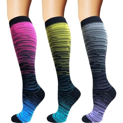 1 Pair Compression Socks Women And Men Stockings Best Medical Nursing Hiking Travel Flight Socks Running Fitness Socks