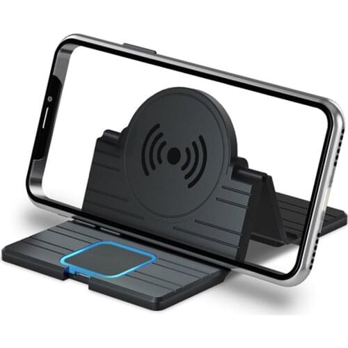 10W Folding QI Wireless Charger Mat for iPhone 11/8p/xr/xs Fast Charging Pad Mat Car Charger for Samsung/HUAWEI Mobile Phones