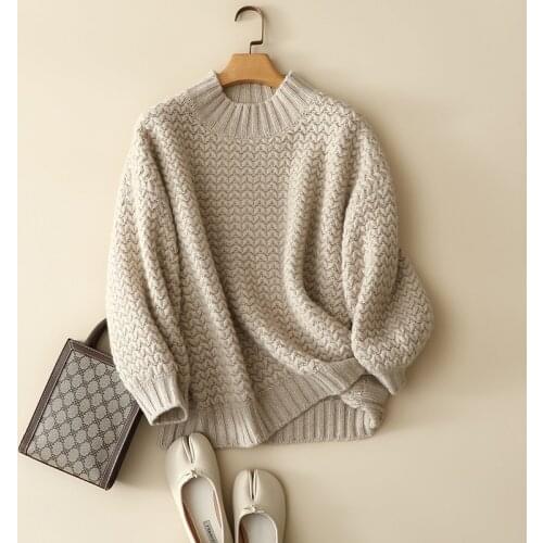 100% cashmere turtleneck sweaters 2020 new france styles oversized thick ladies pullovers knitted loose warm jumper stylish tops