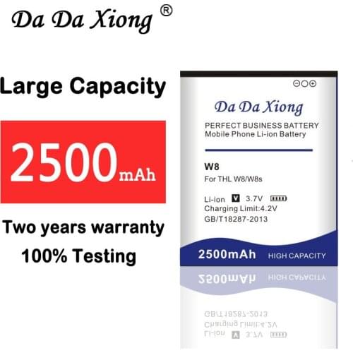 100% New high quality 2500mAh W8 Battery for THL W8s W8+ W8 Phone battery