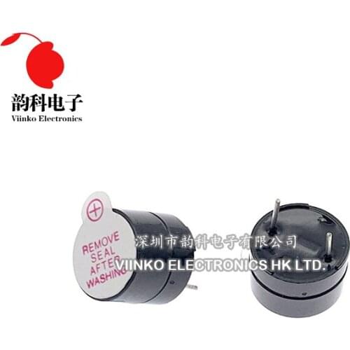 100pcs 3v Active Buzzer Magnetic Long Continous Beep Tone 12*9.5mm Divided