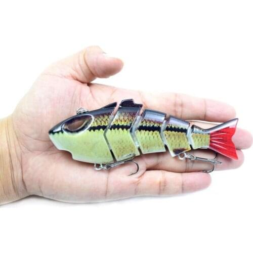 135MM 35G Sinking VIB Jointed Swimbait Fishing Lures Tackle Pesca Wobbler Fiber Link High Quality Sharp Hooks For Sea River