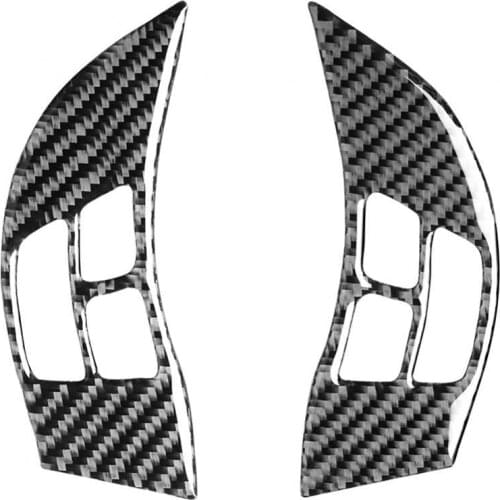 2Pcs Self-adhesive Steering Wheel Button Stickers fit for Mazda RX8 2004-2008