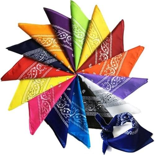 Bohemian Print Bandana Hair Bands for Girls Women Kids Unisex Square Scarf Turban Headband Hair Accessories