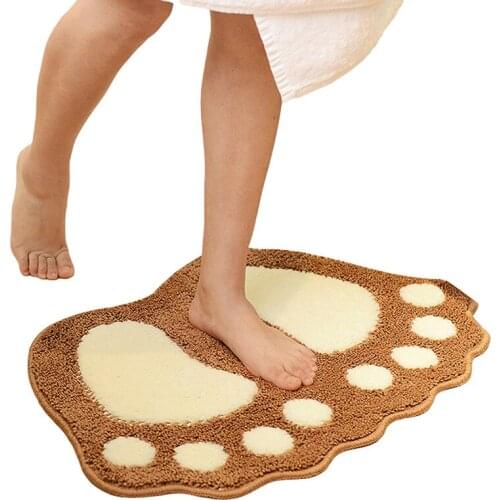 40*60CM Big Feet Bath Toilet Mat Bathroom RugsArea Rugs Carpet Doormat Floor Absorbent Mats Foot Pad Rug