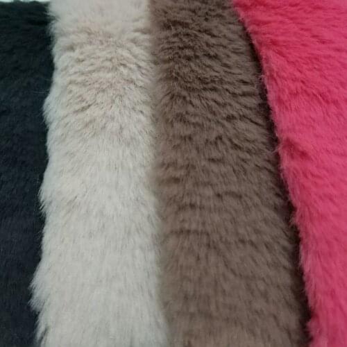 90cm*160cm Faux Rabbit Hair Length 10mm High Grade Plush Faux Fur Fabric For Winter Coat Faux Rabbit Hair Cloth Tissue For Diy