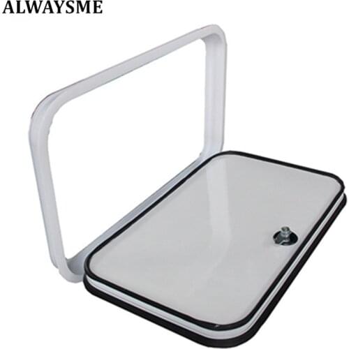 ALWAYSME RV Hatch With Lock For Cargo Storage,White Color