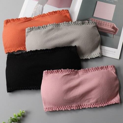 Sexy Summer Women Strapless Bra Tube Top Beauty Back Tank Top Seamless Padded Underwear