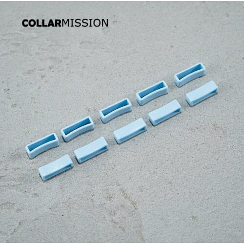 Color movable rectangular plastic slider for dog collar dog leash parts 20mm light blue SK20SJ07