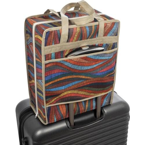 Ethnic, travel bag the holdall, shoes carry bag, handmade custom fabric zipper carry practical use