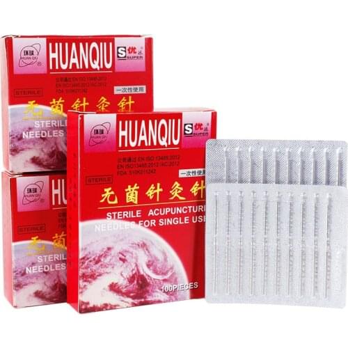 Acupuncture Needles Disposable Sterile Acupuncture Massage ZhenJiu Needle For Single Use 100pcs Per Pack 0.25mm 0.3mm 0.35mm