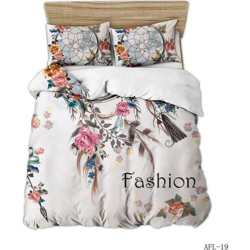 3D Dream-Catcher Bedding Set Feather Duvet Cover Simple Comforter Covers Pillowcase Soft Fabric Luxury Home Textile