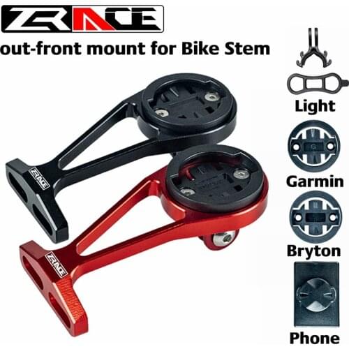 ZRACE Bike Computer Mount for Bicycle Stem Out front Cellphone/Torch Mount Holder compatible with iGPSPORT Garmin Bryton GoPro