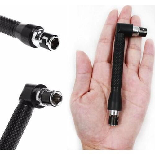 L-shaped Mini Socket Wrench 1/4" 6.35mm Screwdriver Bits Key Utility Tool For Routine
