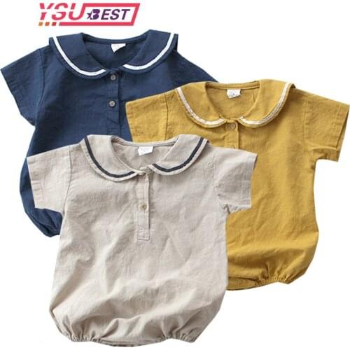 Summer Baby Newborn Infant Bodysuit Cute Baby Boys Jumpsuits Cotton Infant Boys Outfit Girls Bodysuits Toddler Girls Jumpsuits