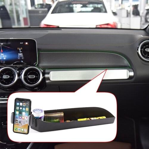 Car Dashboard Copilot Storage Box Tray Mobile Phone Navigation Holder For Mercedes-Benz GLB Class X247 2020 Interior Accessories