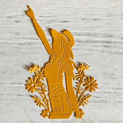 Flower Girl metal cutting die beauty craft die template for diy Scrapbooking emboss paper card making die mould stencil