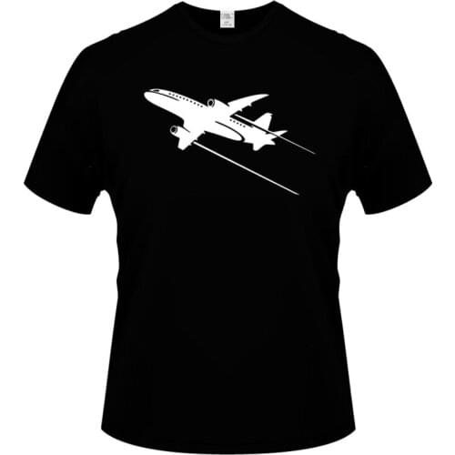 New Arrivals Fashion T-Shirt airplane aircraft Print Funny Mens Novelty T Shirt Summer High Quality Hipster Cool Male Tops Tee