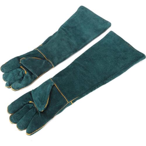 Food container Reptile Feeding Supplies Anti‑Animal Bite Gloves Reptile Bird Handling Falcon Protective Safety Leather