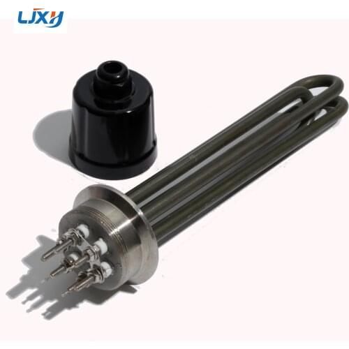 LJXH Oil/Water Immersion Tubular Heating Element 2"Tri-clamp(OD63) Flange 220V/380V Green 304SS Tube + 304SS Thread