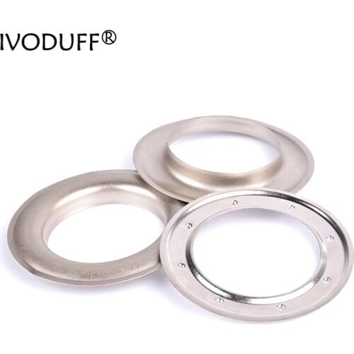 Factory Direct Sales Silver Metal Rings for Curtain Grommet Hanging Curtain Metal Eyelets Accessories
