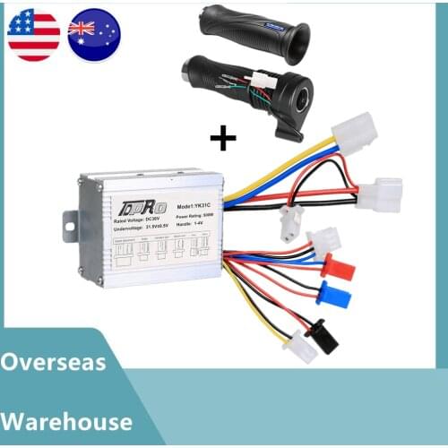 24V/36V/48V 350/500/800/1000W Motor Brush Controller Speed Throttle Twist Grip For Electric Bicycle Scooter ATV Buggy Bike