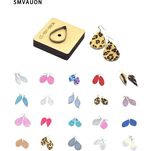 Rule Die Cut Steel Punch Teardrop Earrings Cutting Mold Wood Dies for Leather Cutter for Leather Japan Steel Blade