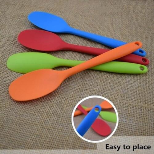 Silicone Long Handle Spatula Non-stick Scraper Spoon Kitchen Cooking Utensil Baking Kitchen Tools