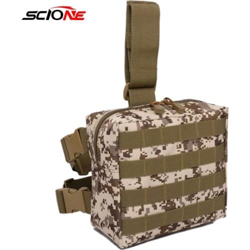 Tactical Waist Fishing Bag Military First Aid Kid Utility Medical Accessory Bag Waist Pack Survival Medic Bag Nylon Pouch XA32G