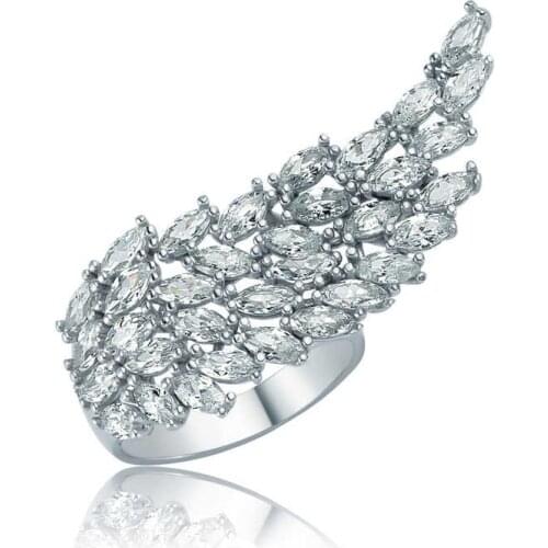 Tevuli 925 Sterling Silver Angel Wing Womens Ring