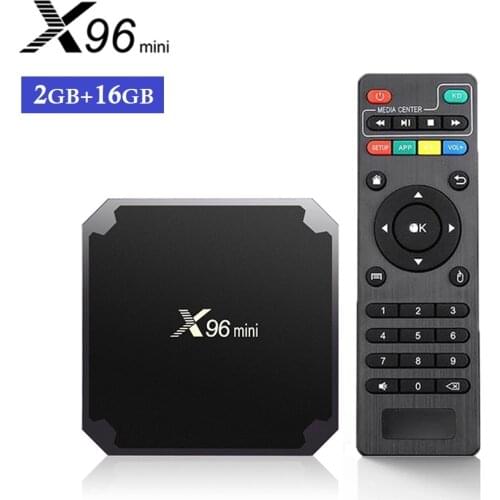 X96mini New Android 9.0 X96 Mini Smart TV BOX S905W Quad Core Support 2.4G Wireless WIFI Media Player Box Set-Top Box 2GB 16GB