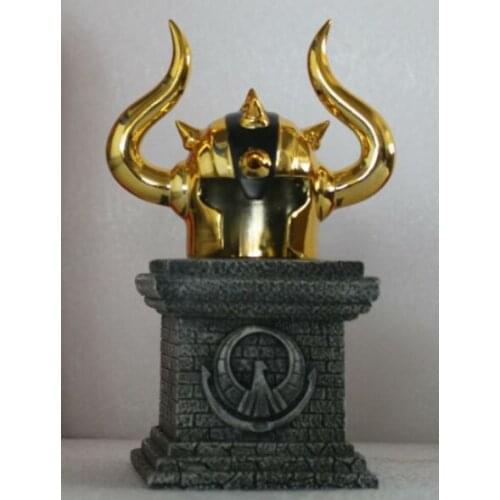 IN-STOCK Saint seiya Helmet Taurus With Base Model Saint Seiya armor Cloth Myth Gold Not Include Figure Accessory