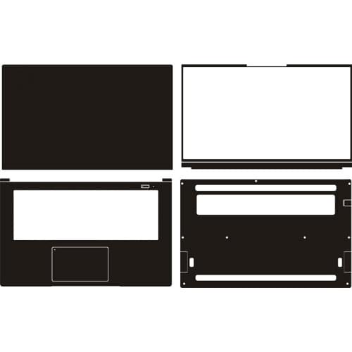 Carbon fiber Vinyl Laptop Sticker Skin Decals Cover Protector for MECHREVO Code 01 15.6"