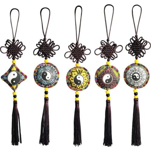 High quality tai chi taiji ancientry tassel pendant COS Taoism taoist flute sword ears hang drop hanging ears gift