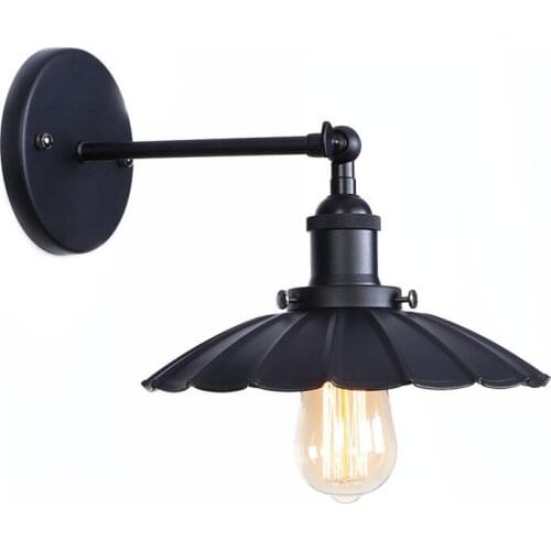 Loft Iron Wall Sconce Edison Industrial Vintage LED Wall Light Fixtures American Adjust Bedside Wall Lamp Lamparas Pared