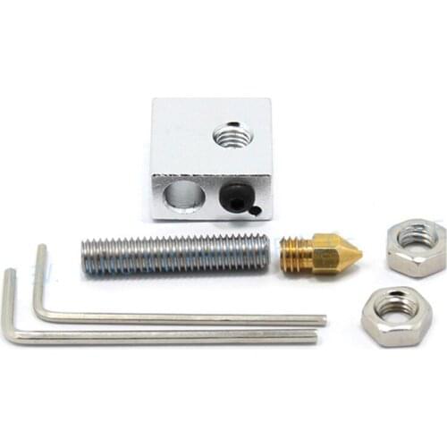 1.75mm MK8 hotend kit aluminium heating blocks 0.4mm nozzle with wrench sets