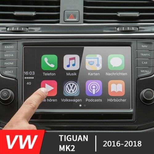141*85mm Car GPS Navigation Screen Glass Steel Protective Film For Skoda Kodiaq Karoq 2017-2018/VW Tiguan MK2 2016-2018
